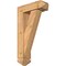 Ekena Millwork Traditional Arts and Crafts Smooth Bracket w/ Offset Brace, Western Red Cedar, 5 1/2"W x 16"D x 28"H BKT0604X16X28TRA03SWR - alternate 1